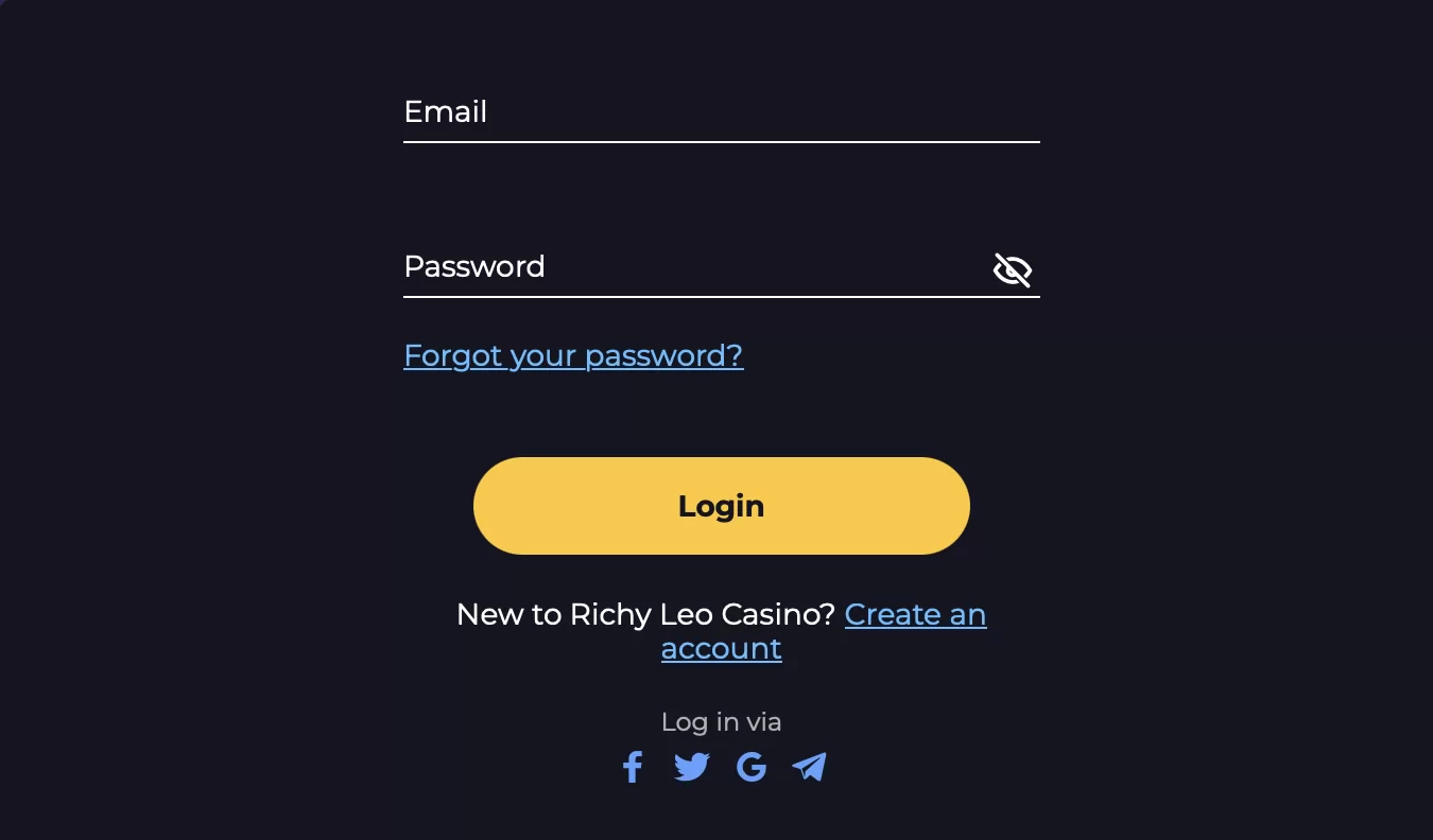 Richy Leo Casino Sign up