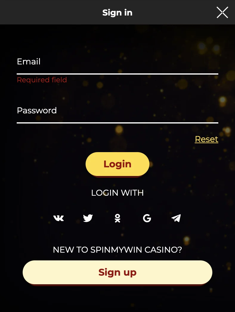 Spin My Win Casino Sign Up